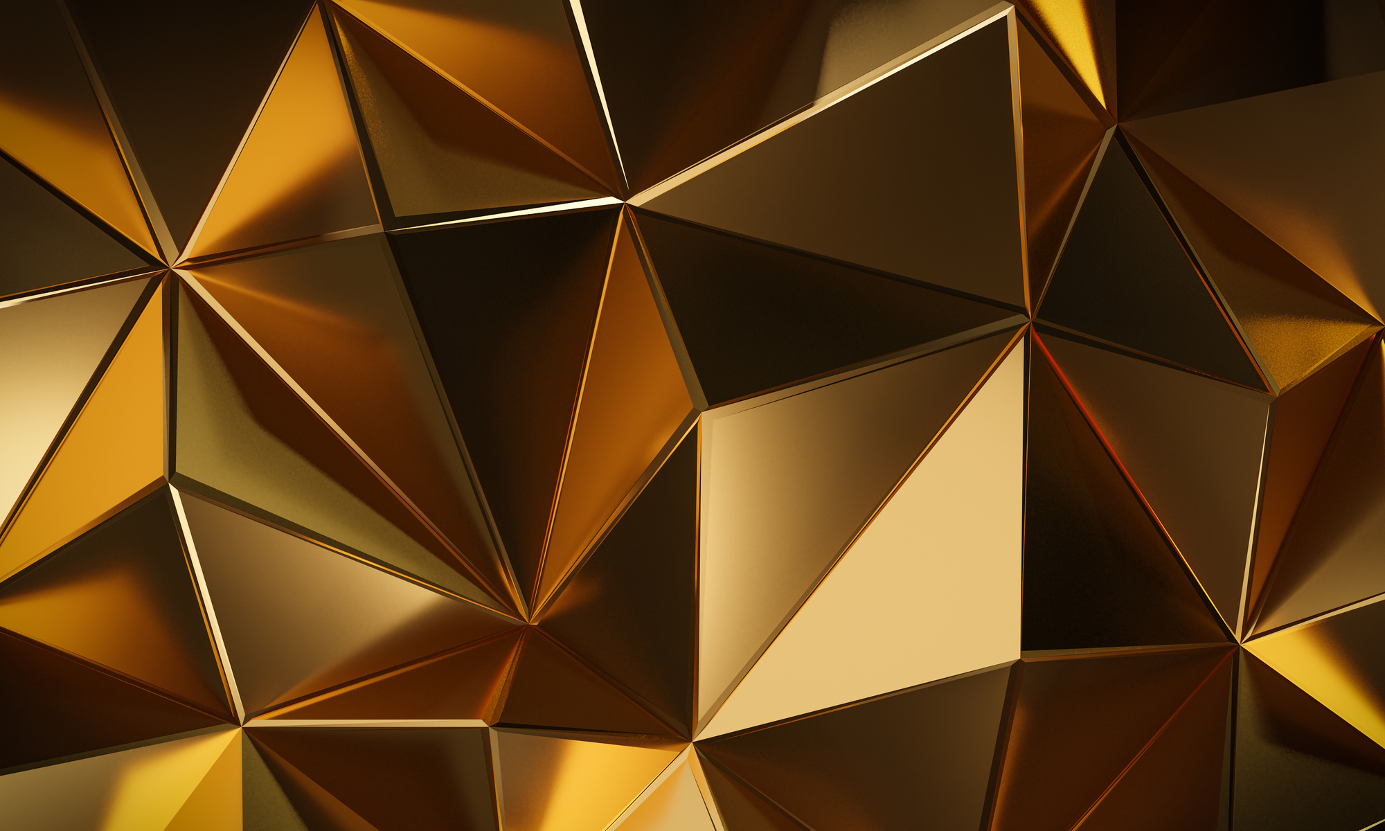 Luxury Gold Low Poly Background